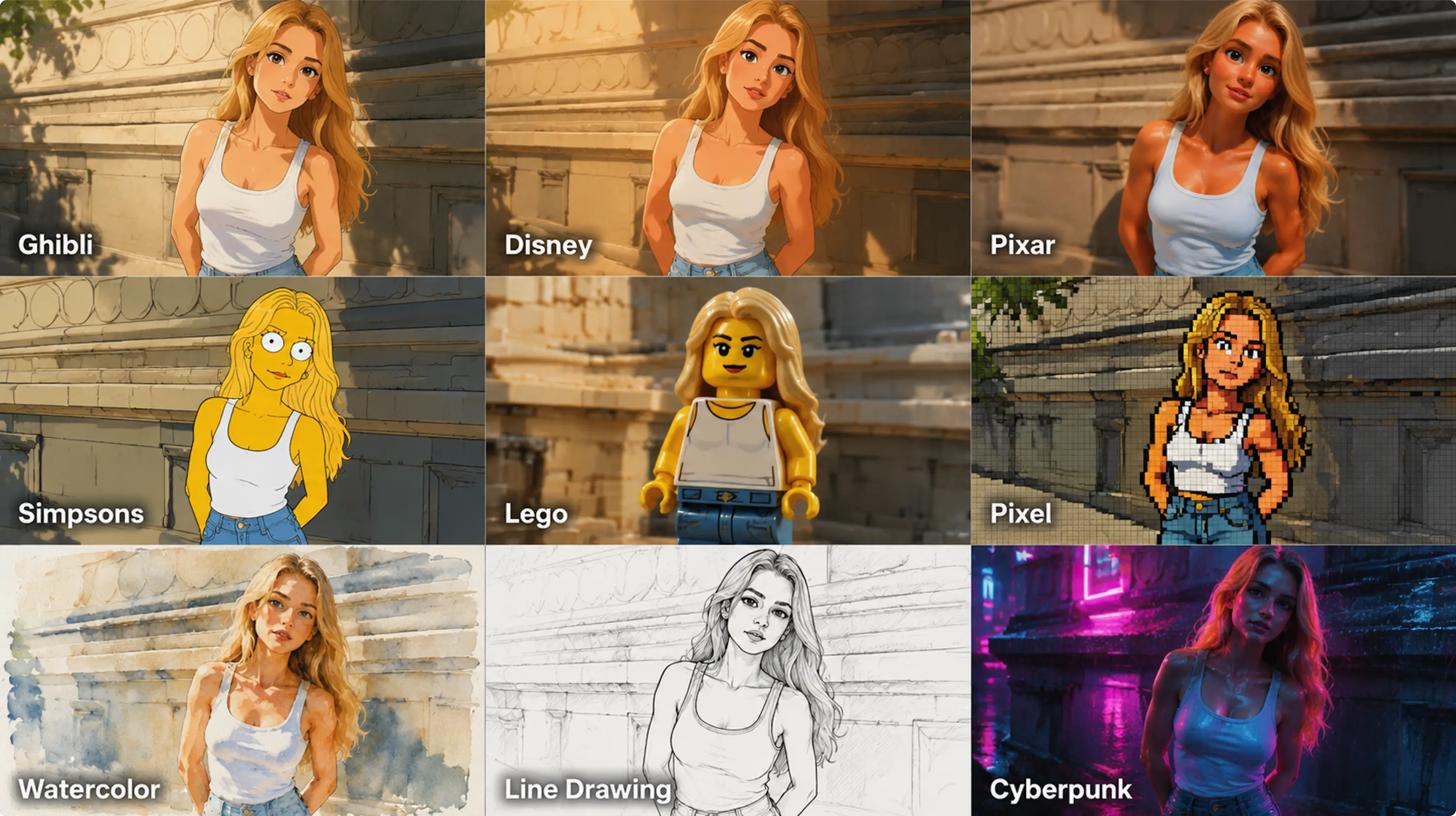Sample AI image converter style | Lucer