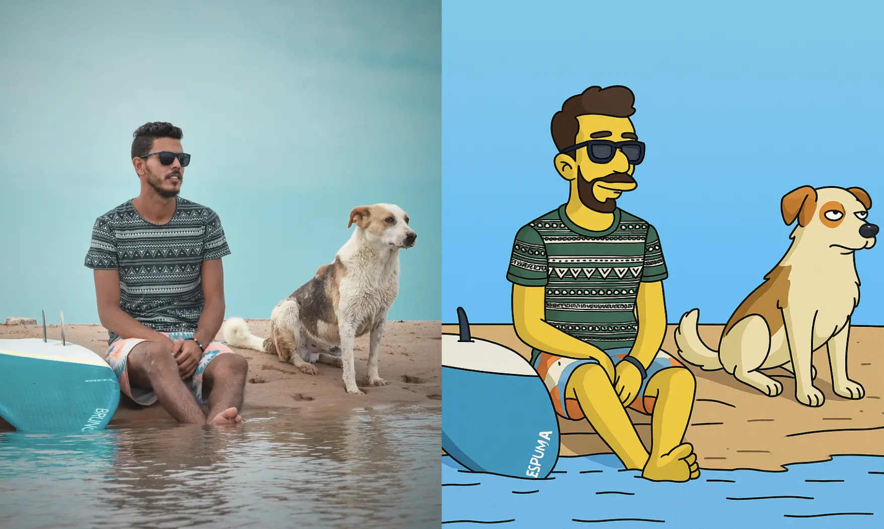 Before and after AI Image Converter | Lucer